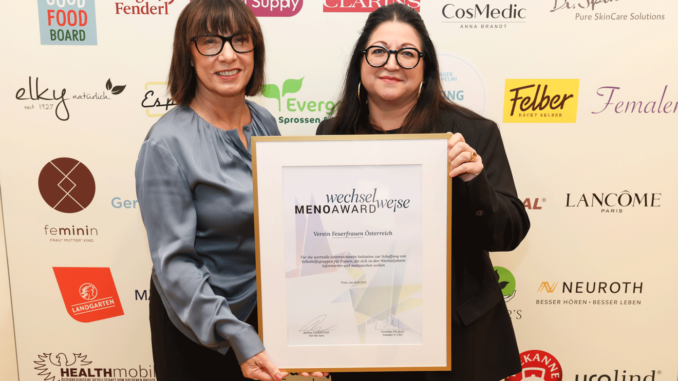 Andrea Butterweck, die Initiatorin hinter den "Feuerfrauen Österreich" (rechts) und Veronika Pelikan, Gründerin und CEO von wechselweise.net (links).