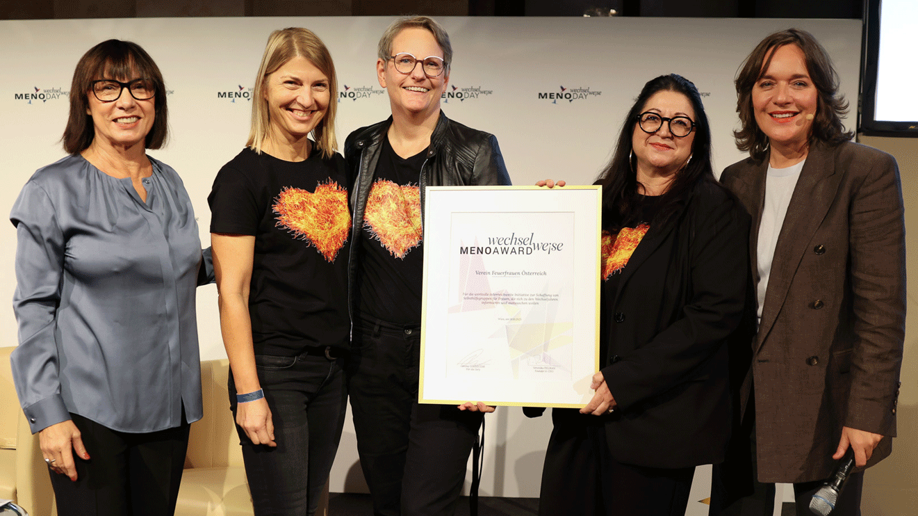 Mit dem MenoAward 2025 wurde der Verein Feuerfrauen Österreich ausgezeichnet. Der Verein organisiert Gruppen in ganz Österreich, die Raum für Austausch und Aufklärung zum Thema Wechseljahre bieten. 