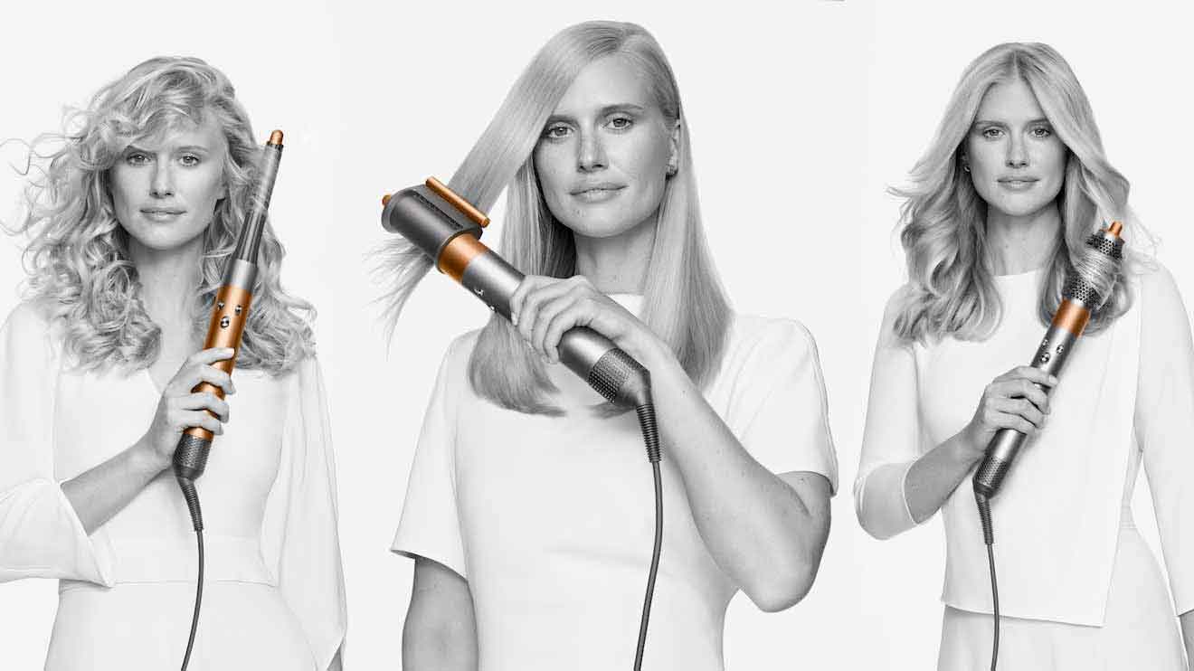 Mit Rundbürsten sorgst du im Handumdrehen für Volumen und Form. Mit dem Aufsatz für glattes Haar, bändigt der Airwrap selbst krauses Haar.  - Dyson
