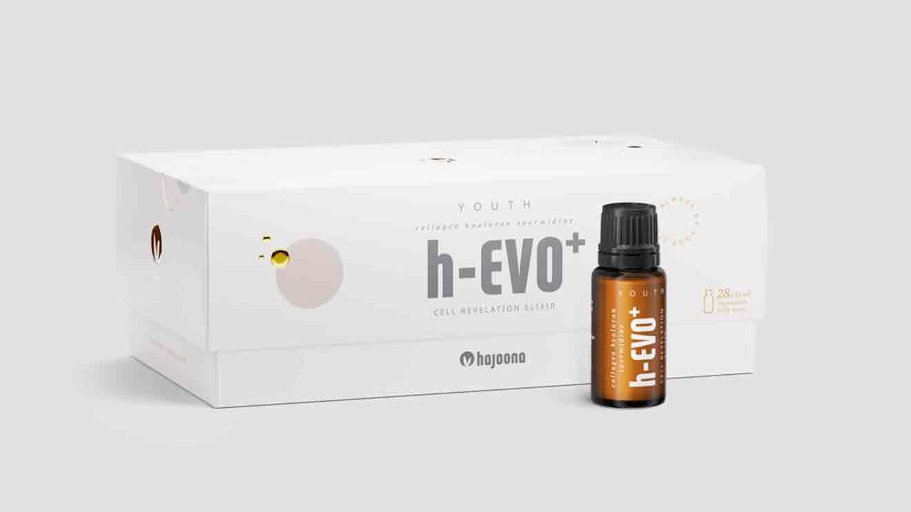 Natürliche Inhaltsstoffe, die im Körper vorkommen bzw. die unser Körper selbst produzieren kann, liegen im Beauty-Trend. Das neue Anti-Aging-Produkt von Hajoona, h-EVO+, ist eine Frischekur für die Schönheit von innen. - Hajoona
